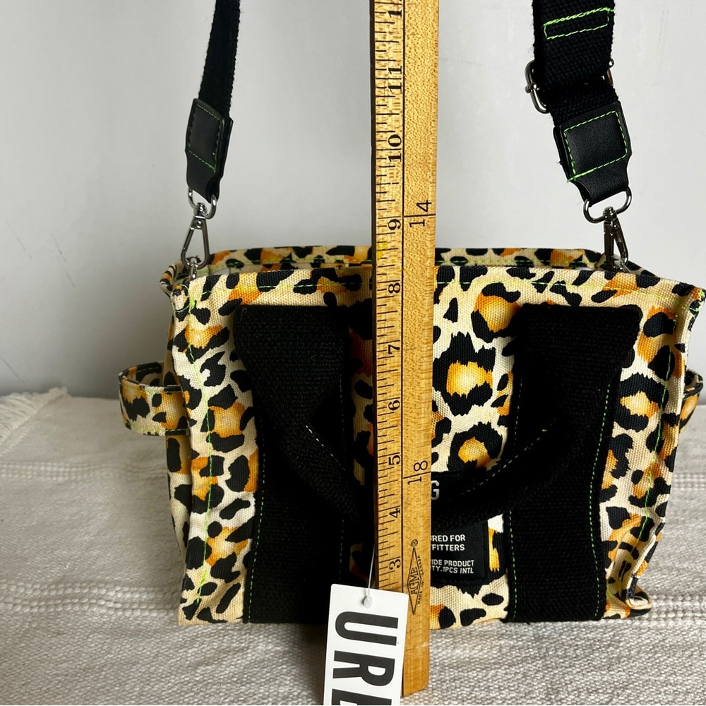 BDG Leopard Print Utility Tote Bag | Urban Outfitters Crossbody Strap - Picture 12 of 12